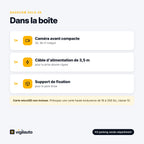 Contenu de la boîte de la dashcam Solo 2K